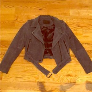 BLANKNYC Gray Suede Jacket Size Small